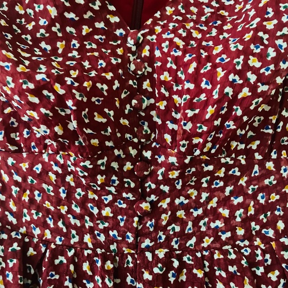 Madewell Multicolor Floral Button Front Dress - Picture 3 of 9